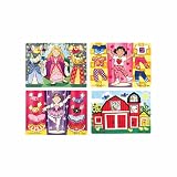 Melissa & Doug Princess, Ballerina and Girl Dress-Up plus Farm Peek-a-Boo Wooden Peg Puzzle Bundle