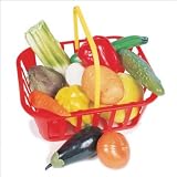 Guidecraft PlayMarket Basket with Vegetables