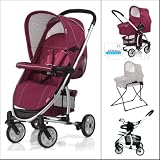 Hauck 2011 Malibu Stroller w/ Bassinet and Stand - Plum