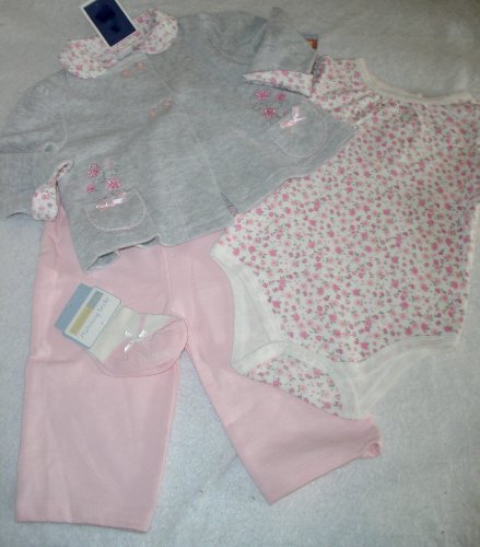 Vitamins Baby 4 Pc set Jacket, Shirt, Pant, Socks, Size 9M