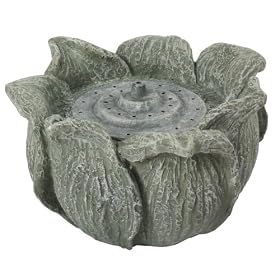 Sunterra 311202 Decorative Fountain Nozzle, Lotus Flower, Stone Grey from Garden Fountains