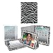 Apple iPad 2 Premium Animal Print Leatherette Stand Case (Silver Zebra), FREE USB Car Charger, and Screen Protector