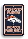 NFL Denver Broncos Plastic Parking Sign