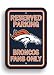 NFL Denver Broncos Plastic Parking Sign