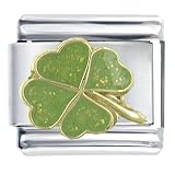 Four Leaf Clover Pugster Italian Charm Bracelet