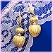 14K Pleated Heart Leverback Earrings