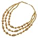 Jewelry : Angela's Choice Tri Strand Wood Beaded Collar Necklace