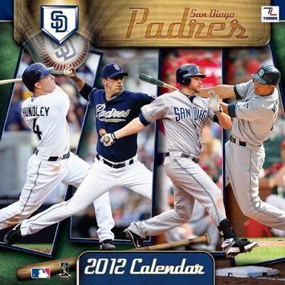 San Diego Padres 2012 Wall Calendar 12