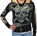 ED HARDY Christian Audigier Crystal Rock Womens Tattoo Hoodie Shirt Hooded Sweatshirt