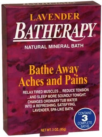 BATHERAPY Natural Mineral Bath Lavender 3 oz (pack fo 4)