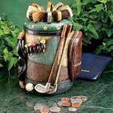 Golf Bag Coin Bank