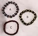 Wood and Coconut Shell Bead Stretch Bracelets