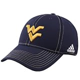 West Virginia Hats : adidas West Virginia Navy Blue Tactel Flex Fit Hat