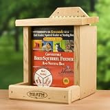 Bird & Squirrel Feeder Nest Box, Brown