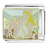 Alice In Wonderland Nine Feet Tall Italian Charms Bracelet Link