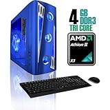 CybertronPC X-Cruiser2 CAAN1130BUL, Blue, AMD Athlon II X3 Tri-Core (2.7GHz ....