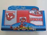 Marvel Spider-man Infants New Born Baby 4 Piece Baby Gift Set Include : Diaper Cover, Cap, T-shirt and Bib