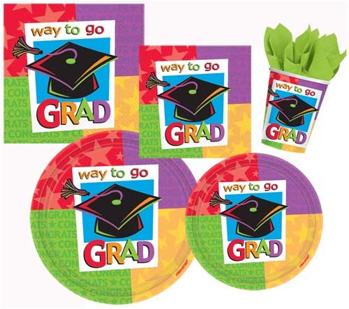 Way To Go Grad Paper Tablecover - Buy Way To Go Grad Paper Tablecover - Purchase Way To Go Grad Paper Tablecover (Rubies, Toys & Games,Categories,Party Supplies,Decorations,Tablecovers & Centerpieces)