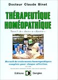 Thérapeutique homéopathique, tome 1 : De Abcès Hystérie
