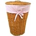 Badger Basket Rattan Hamper With Lid & Drawstring Liner -16