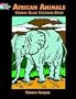 African Animals Stained Glass Coloring Book
