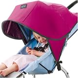 Solar Pushchair and Car Seat Sun Protection Shade Pink