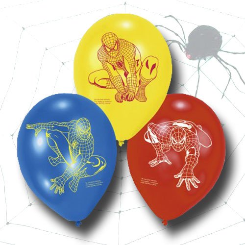 Spiderman Luftballons, 6-teilig