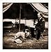 Civil War Photo (M): The Peninsula Va. Lt. George A. Custer with dog