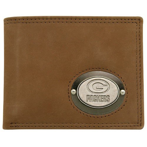 Rico Green Bay Packers Engraved Medallion Bilfold Wallet