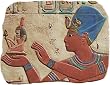 The Offering of Maat Relief with color details