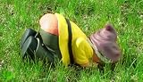Buried Head Mooning Gnome