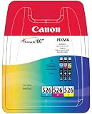 Canon CLI-526 Inkjet Cartridge Page Life 1349pp Cyan/Magenta/Yellow Multipack Ref 4541B006