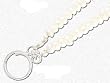 Pearl Necklace with Solid Sterling Silver Eye Glass Holder