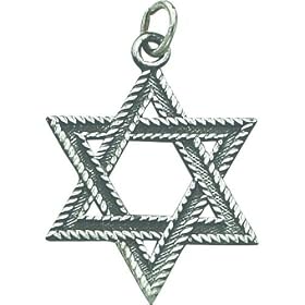 Sterling Silver Star of David Charm