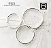 Nose Rings,THREE (3) pc. SET, silver, 
