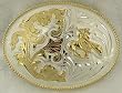 German Silver End of the Trail Buckle 4 " X 3-7/8 "