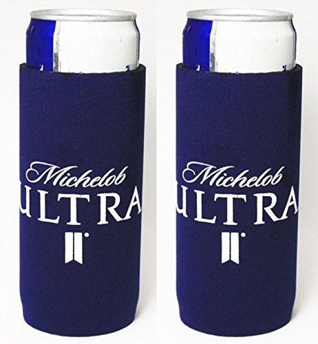 Michelob Ultra Slim Can Licensed Beer Koozie Holder Huggie 2-Pack