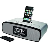 IHOME IP90SK IPOD /IPHONE DUAL ALARM CLOCK RADIO (SILVER)