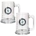 Seattle Mariners MLB 2pc 15oz Glass Tankard Set- Primary Logo by Great American Products