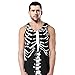Delcoce Men's 3D Digital Print Vest Sleeveless Causal Stretch T Shirts Tops