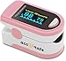Zacurate® 500BL Fingertip Pulse Oximeter Blood Oxygen Saturation Monitor with Batteries and Lanyard Included (Pink)