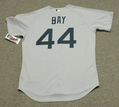 JASON BAY Boston Red Sox Majestic Athletic AUTHENTIC Away Baseball Jersey, 44/LARGE
