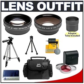 Click here to buy 2x Digital Telephoto Professional Series Lens (52mm) + 0.45x Digital Wide Angle Macro... by Merkury.