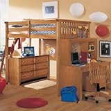 Lea Industries Abby Full Loft Bed with Tent Option - ADL785