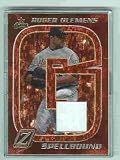 2005 Zenith Spellbound Jerseys S-7 Roger Clemens Houston Astros (Piece of Authentic Game-Used Jersey - Serial #'d to 150 - Baseball Cards)