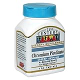 21st Century Chromium Picolinate, 200mcg, 100 Tablets (Pack of 4)
