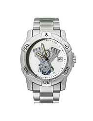 Zanheadgear V-Twin Biker Watch with Date Viewer (Chrome)