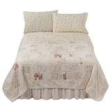 Simply Shabby Chic Floral Patchwork Quilt