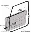 Omix-Ada 12303.69 Replacement Front Or Rear Outer Door SealFor 1989-96 Jeep Cherokee