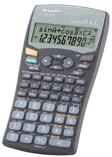 Sharp EL531WBBK (Black) Scientific Calculator